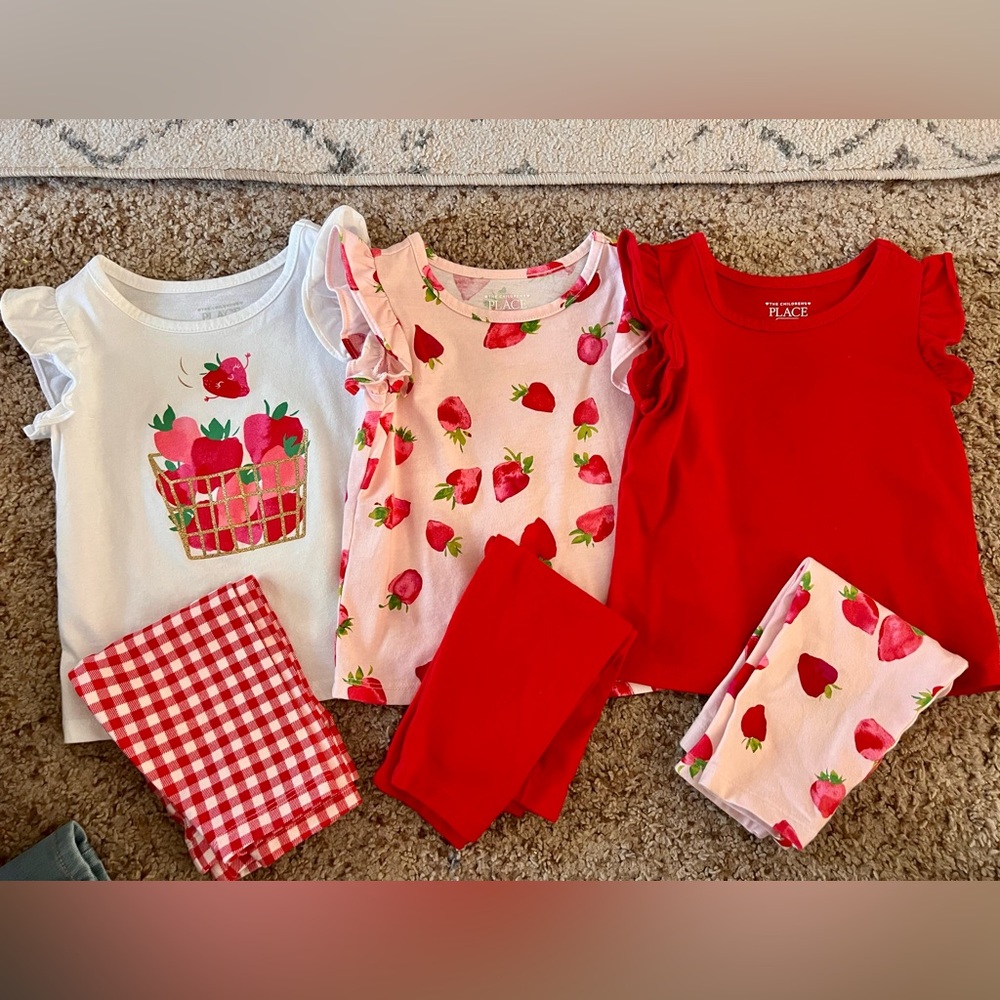 Strawberry set for toddler girls